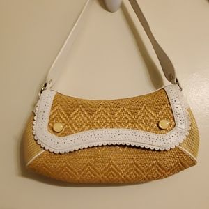 Vintage Cole Haan Megan Straw Handbag